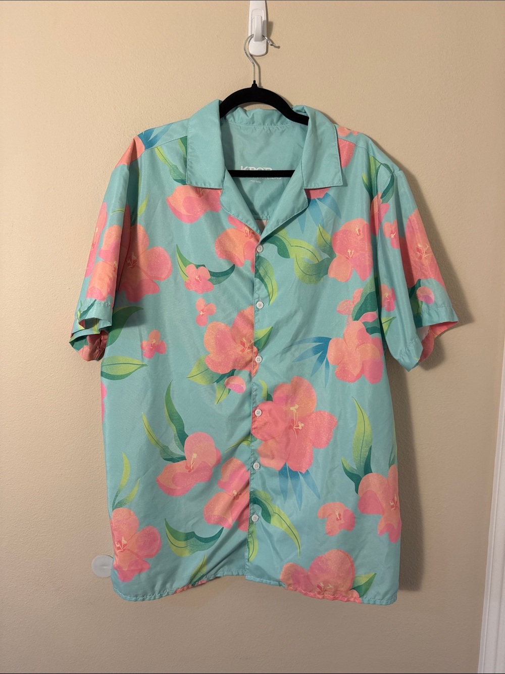 KPop Demon Hunters Abby Saja Boys Button Up Shirt Size XL